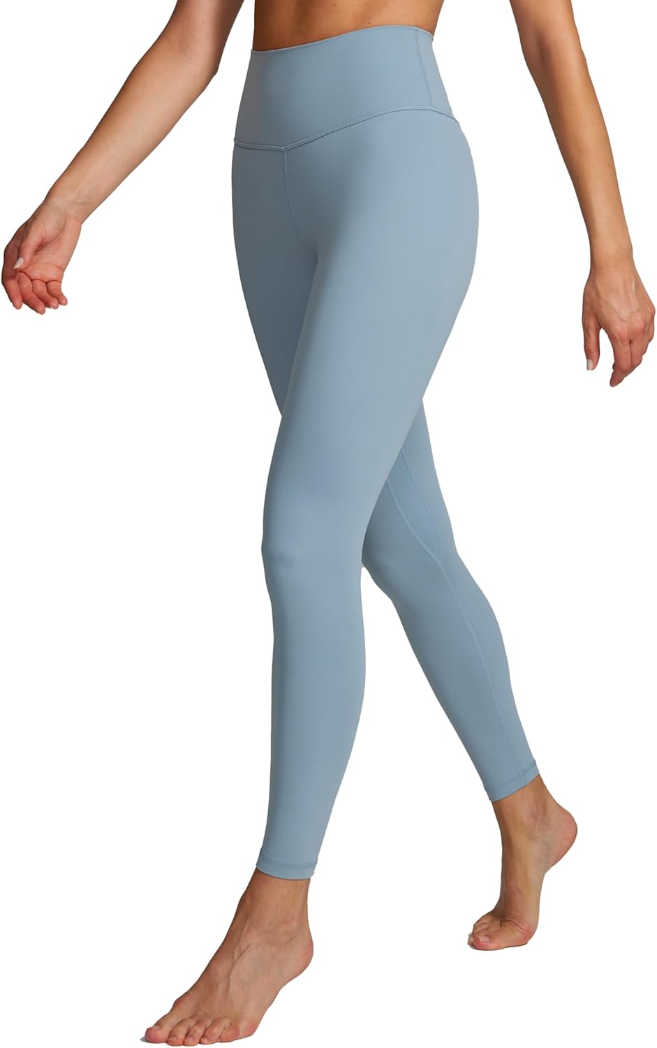 [CRZ YOGA] レギンス レディース ヨガパンツ ヨガ 着圧タイツ スパッツ ハイウエスト 美脚 九分丈 ヨガウェア Butterluxe アジアフィット 股下24インチ/60センチ オリーブグリーン XS — キャンブリックブルー
